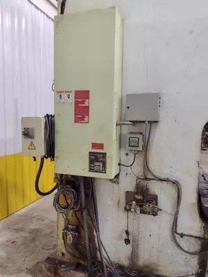 220 TON AIDA MODEL #NC1-200(2) GAP FRAME PRESS, WITH 9.84" STROKE: STOCK #22203