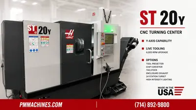 2020 HAAS ST-20Y CNC Lathes | PM Machines (2)