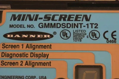 NEW BANNER ENGINEERING GMMDSDINT-1T2 MINI-SCREEN DUAL CONTROLLER GMMDSDINT1T2