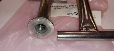 LOT OF 2 NEW T STYLE HANDLES SCREW ON LOT OF 2 STAINLESS OR ALUMIUMN T  HANDL