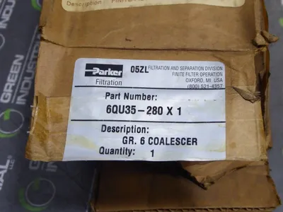 Parker 6QU25-280 X 1 Pneumatic Filter Element Grade 6 Coalescer New NIB