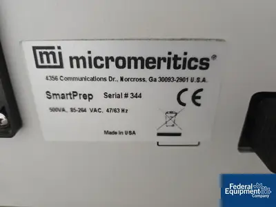 USED Micromeritics Micromeritics Smartprep Programmable Degas System