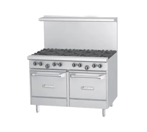 Garland U48-4G24LL 48" 4 Burner Gas Range w/ Griddle & (2) Space Saver Ovens, Natural Gas