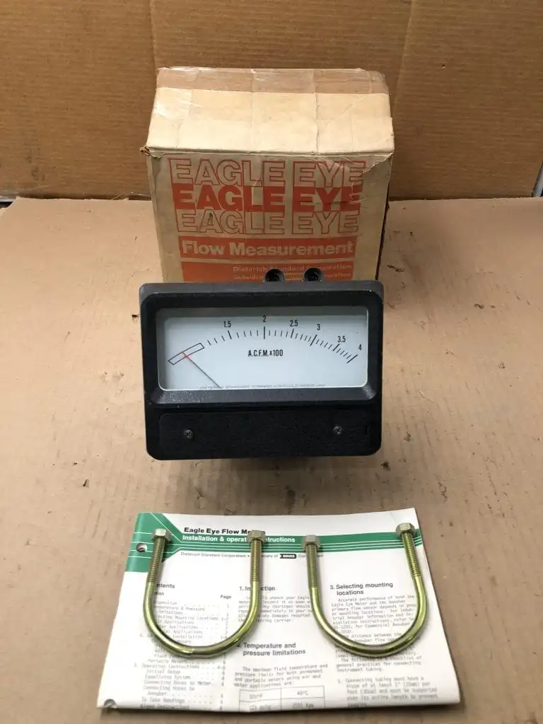 Eagle Eye Meter 77D D.P./Flow Indicator 45.454″ H2O -NIB