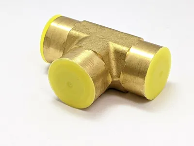 USED IFM EFECTOR TEE FITTING 1/2” NPT BRASS