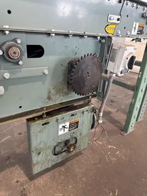 18" WIDE X 48"/60" LONG HYTROL POWERED BELT CONVEYORS. STOCK # 0640023.