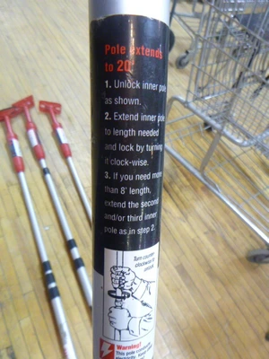 4 Zip Wall Poles