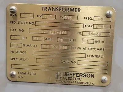 USED 1988 JEFFERSON ELECTRIC 244-001-458
