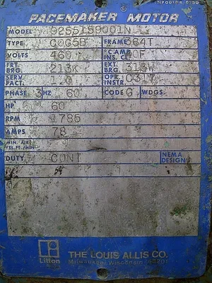 Used The Louis Allis Co. 364T Frame A.C. Motors Quebec CA | Machineco #1256302