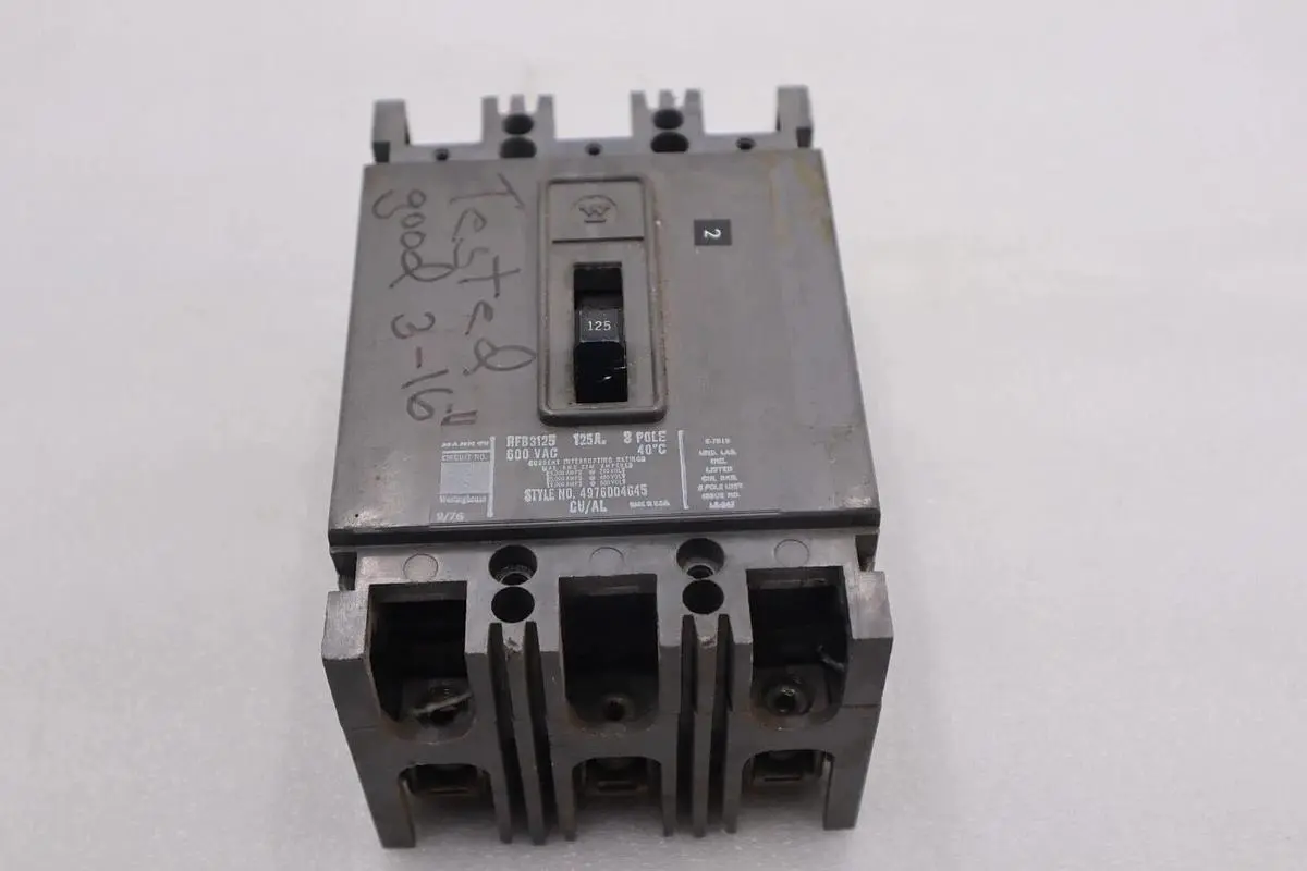 WESTING HOUSE 4976D04G45 Circuit Breaker 600VAC HFB3125 #L-504