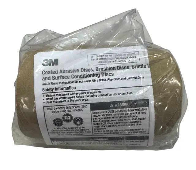 3M 236U Stikit Gold Paper Disc Roll 3-1/2" 240 Grit No Hole 100 Pack