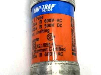 USED FERRAZ SHAWMUT AMP-TRAP DUAL ELEMENT TIME-DELAY FUSE 600VAC 15A LOT OF 2