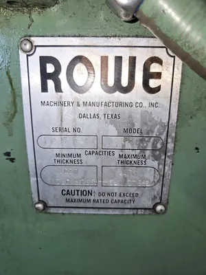 Used ROWE C-20 Feeding & Straightening Machines Ohio US | G-2000, Inc. #1063298