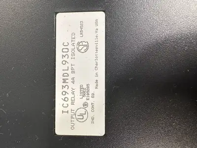 Ge IC693MDL930C Output Relay 4A 8PT ISOLATED (5.4.2)