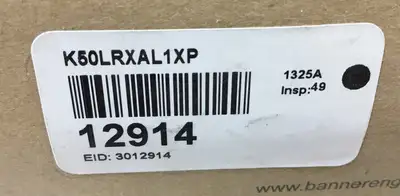 Used BANNER ENGINEERING K50LRXAL1XP PLC Processors South Carolina US | Palmetto Automation #1503091