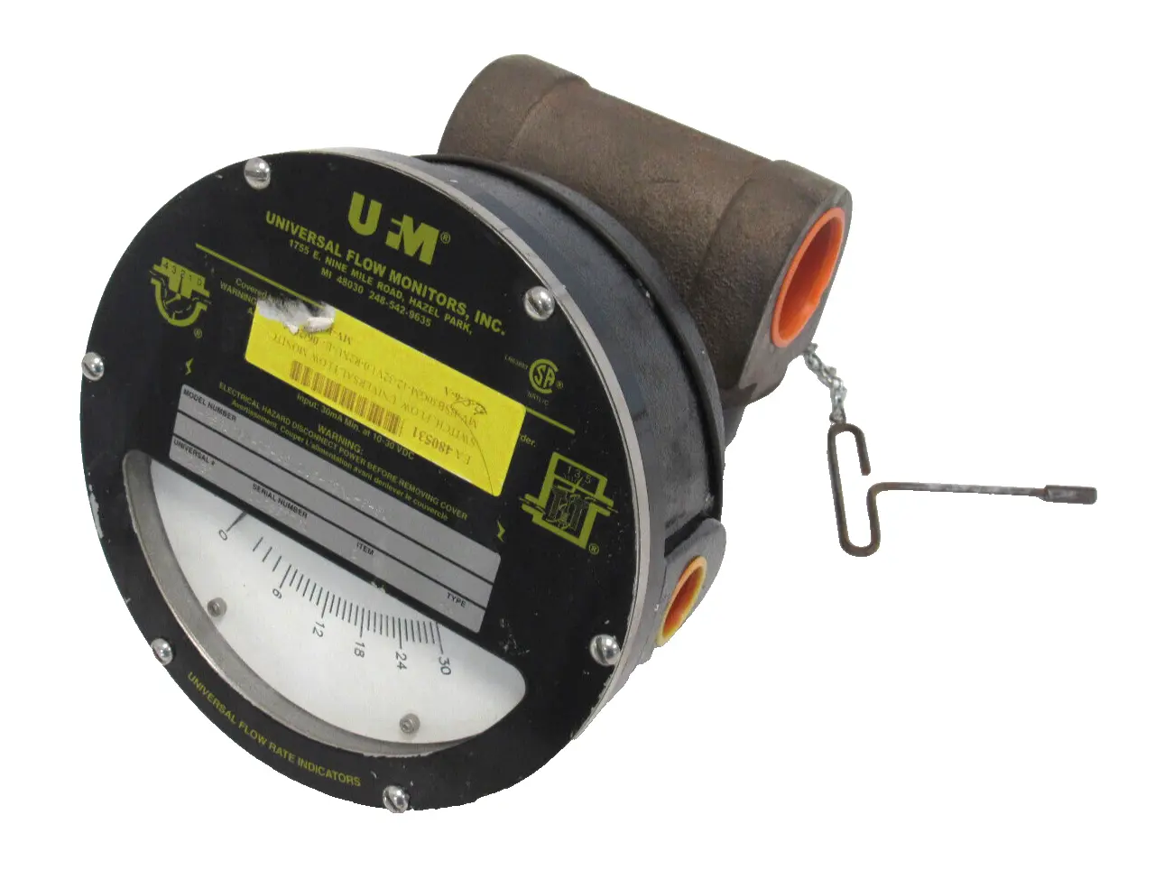 NEW UFM MN-BSB30GM-12-32V1.0-R2XU-E-5U FLOW MONITOR 1-3/4" 30GPM