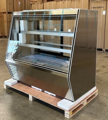 171-0018 60” Fresh Meat & Seafood Self Contained Full Service Display Cooler