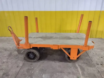 (2) 72" X 36" A STREICH & BROS HEAVY DUTY FLAT BED TOW CARTS: STOCK #23688