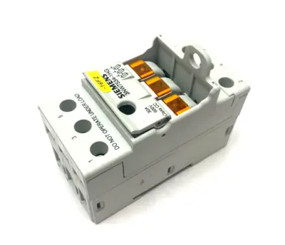 USED SIEMENS 3-POLE FUSE HOLDER CLASS CC 600V 30A