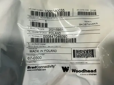 Used 2021 BRAD CONNECTIVITY 1300580035 Connector Accessories Ohio US | HGR 24 #1478170