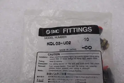 SMC KQL03-U02 FITTINGS #S-353