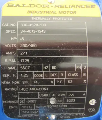 NEW MOYNO 3913316000 PROGRESSING CAVITY PUMP 3913316005 230/460V .5HP