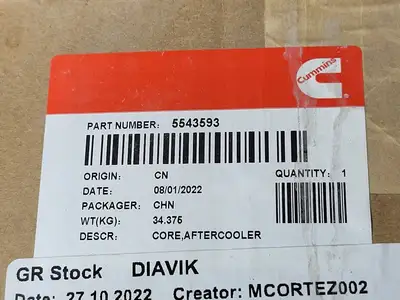 NEW CUMMINS 5543593