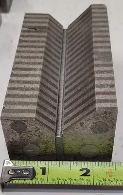 UNKNOWN BRAND MAGNETIC V-BLOCK SET OF 5, H: 1-7/8IN L: 4-3/8IN W: 2-3/8IN DIMENSIONS