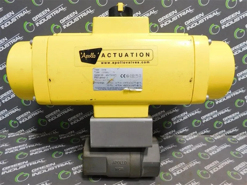 Apollo A0200U Actuated Ball Valve 2.2"  8.2 Bar 120 PSI Max. PED Group 2 USed