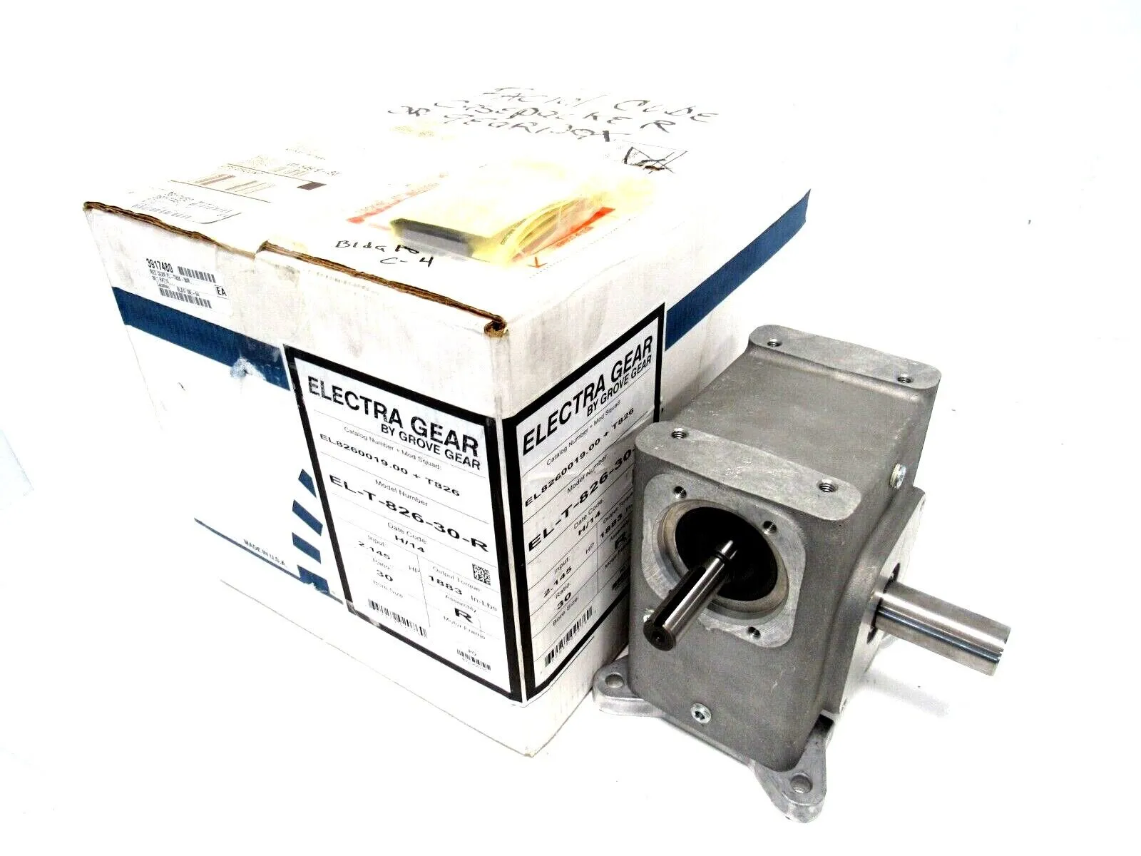 NEW GROVE GEAR EL8260019.00 GEAR REDUCER 30:1 EL-T-826-30-R
