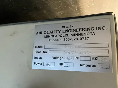 Used AIR QUALITY ENGINEERING INC. AQE 4000 Dust Collectors Ohio US | HGR 24 #1404838