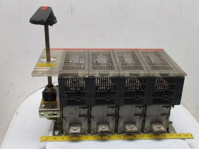 ABB 4-Pole Fusible Disconnect Switch Interrupter Rotary Handle 600a 3Ph 600V