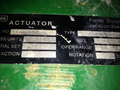 Fisher type 8560 Butterfly Valve size 10"