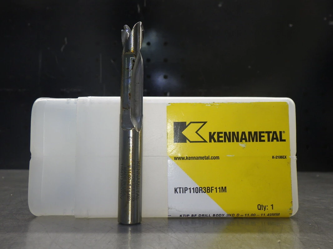 Kennametal 11mm-11.5mm Coolant Thru 3xD Drill 11mm Shank KTIP110R3BF11M (LOC2354)