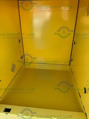 USED EAGLE 1904 4 GALLON FLAMMABLE LIQUID STORAGE CABINET W/ SOFT CLOSE DOOR, KEY
