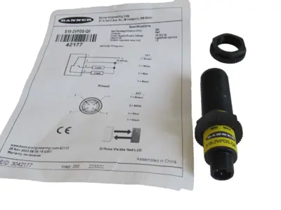 NEW BANNER S18-2VPDS-Q8 PHOTO- ELECTRIC SENSOR S182VPDSQ8