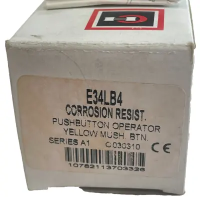 NEW CUTLER HAMMER E34LB4 PUSH BUTTON OPERATOR SER. A1