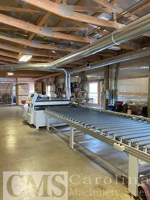 USED WOODTECH PANEL RIP SAW WITH INFEED