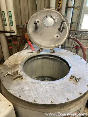 Used Tolhurst 30” Basket Centrifuge | Top Unload | 0–1000 RPM | Stainless Steel