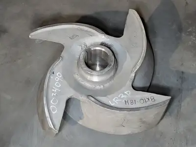 Pump Impeller, 8x10-18H, 4-Vane, 316
