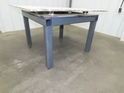 1/2" Steel Top Fabrication Welding Turn Table Work Bench 48"x42"x28.5"