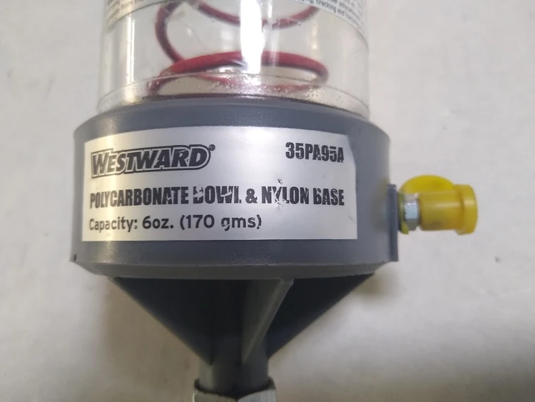 Used Westward polycarbonate bowl and nylon base grease reservoir Misc Industrial Equipment Arizona US | ASSET CONVERSION SPECIALISTS, INC. #321371