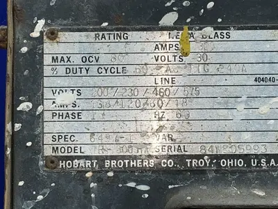 Used HOBART TR300HF Arc Welders Ohio US | HGR 24 #1498611
