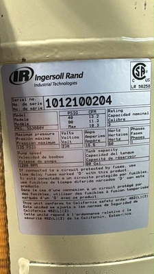 INGERSOLL RAND SS3660V Air Compressors | Global Machine Brokers, LLC (7)