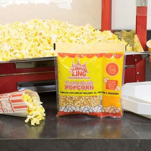 Carnival King All-In-One Popcorn Kit for 12 oz. to 14 oz. Popper - 24/Case
