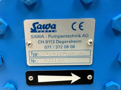 NEW SAWA ZRW3-18-GQGZD DOSING GEAR PUMP 031159 ZRW318GQGZD