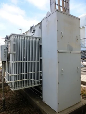 3750 KVA GE Silicone Transformer, 13.8KV Pri, 2400Y/1385V Sec