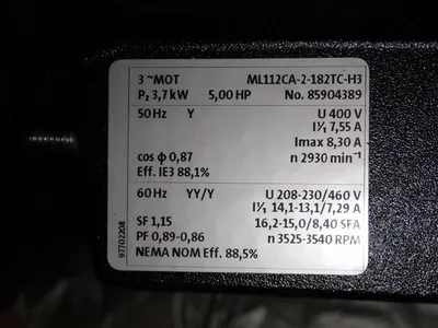 USED GRUNDFOS MTR205/2 AWBAHQQV