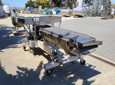 Feeder, Vibratory, 17" X 98", S/st, 1 HP, Ball Cleaning #L744032