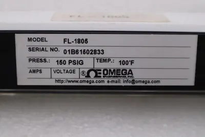 NEW NO BOX OMEGA ENGINEERING FL-1805 / FL1805 STOCK H1109A